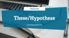 Textsorte These / Hypothese